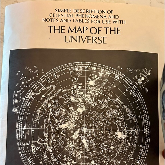 Art | Rare 1981 Illustration Of Celestial Notes And Tables For The Map ...